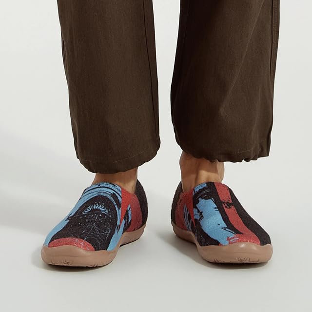 UIN Men's Art Travel Shoes Slip On Casual Wool Cozy Loafers Lightweight Comfort Fashion Sneaker Toledo Ⅰ3