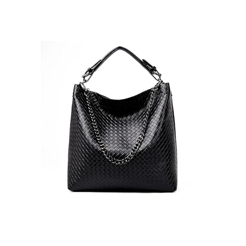 Shoulder bag Stylish Women's Quality Leather Shoulder Bag Large Tote Crossbody Handbag with Chain Accent