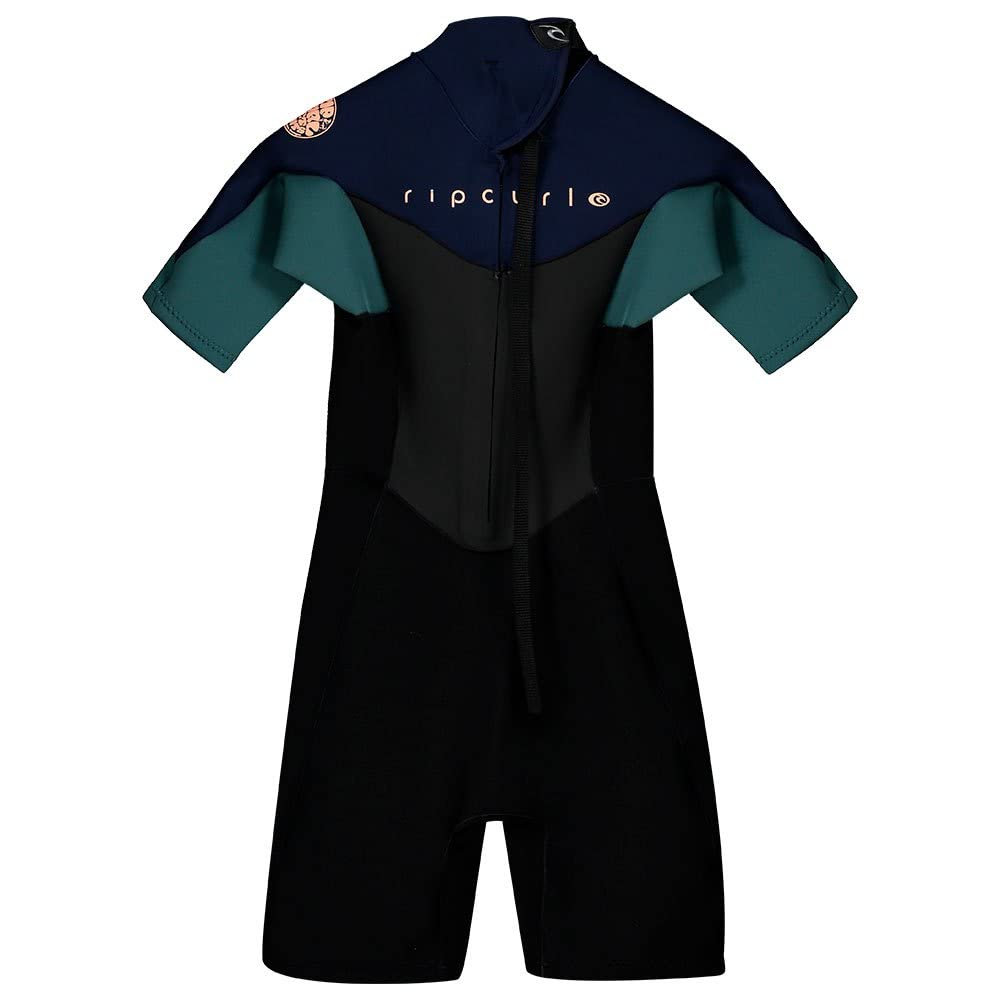 Rip Curl Omega 1.5mm Short Sleeve Womens Wetsuit UK 8 Reg Green