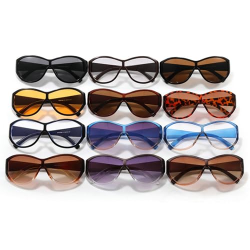 Oversized Round Sunglasses For Women Fashion Gradient Pilot Sun Glasses Men Punk Shades Outdoor UV Protection4