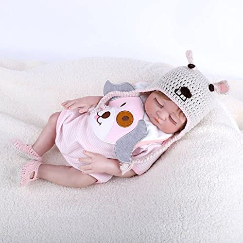 ZIYIUI Lebensechte Reborn Dolls 20 inch 50 cm Reborn Babypuppe Mädchen Newborn Ganzkörper weiches Silikon Spielzeug… – Bild 3
