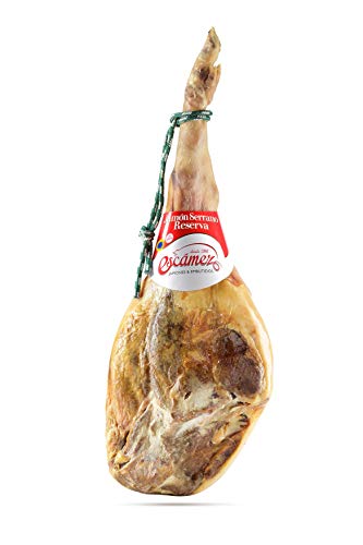 ESCAMEZ - Jamon Serrano ETG Reserva C/P PIEZA, 8-9 KILOS, Premio al mejor Jamón 2020, Curación...