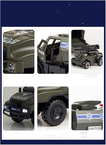 Image of 1:32 Green Metal Toy Car Model Pull Back Vehicles for Kids Friction Power Toy Trucks Perfect for Kids, Boys & Girls