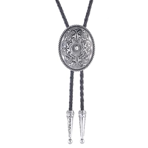 Image of Jeilwiy Bolo Tie for Men, Western Bolero Tie Cowboy Ties Native American Cowgirl Bolo Tie Accessories for Men Women