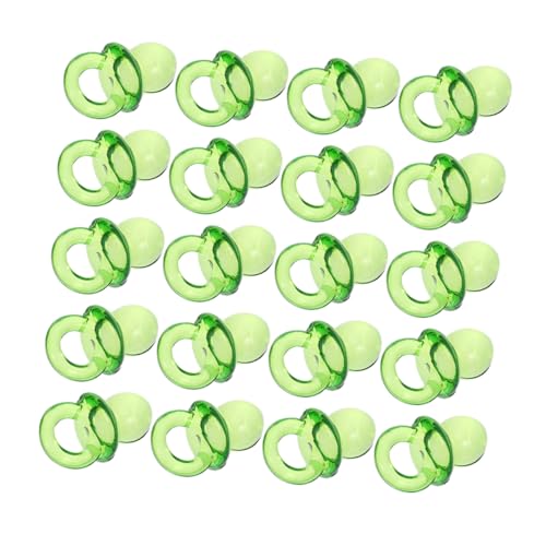 Vaguelly 50pcs Miniature Pacifiers for Baby Shower Decorations Tiny Pacifiers Models for Boys Girls Party Supplies