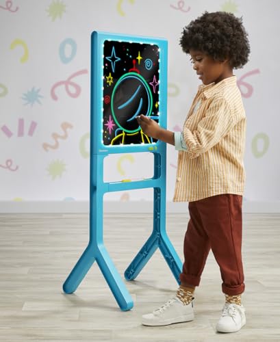 Discovery Glow Easel Art Station for Kids - Dual-Sided Light Board - Image 2