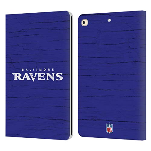 Funda Ravens iPad 9.7 diseño desgastado con protección antiarañazos y soporte plegable