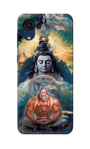 Image of PRINTFIDAA Printed Hard Back Cover Case for Samsung Galaxy A03 Core Back Cover (Lord Shiva and Hanuma) -112