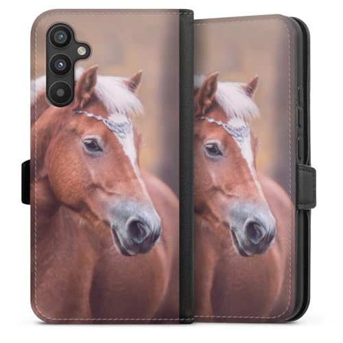 Étui pour Samsung Galaxy A34 5G DeinDesign avec fermeture aimantée et motif équestre