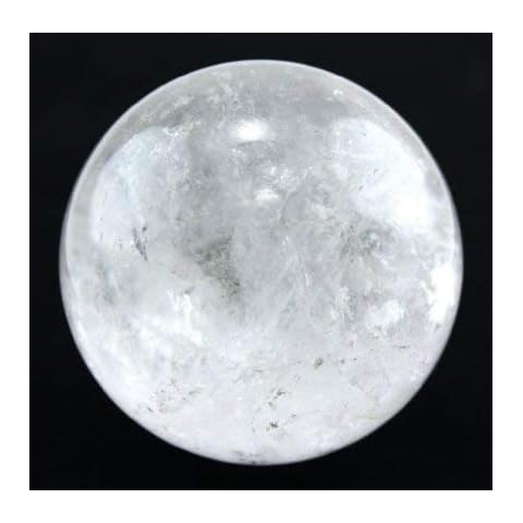 Healing Crystals India Natural Semi Precious Metaphysical Clear Quartz Ball Sphere 55 to 65 mm Cover