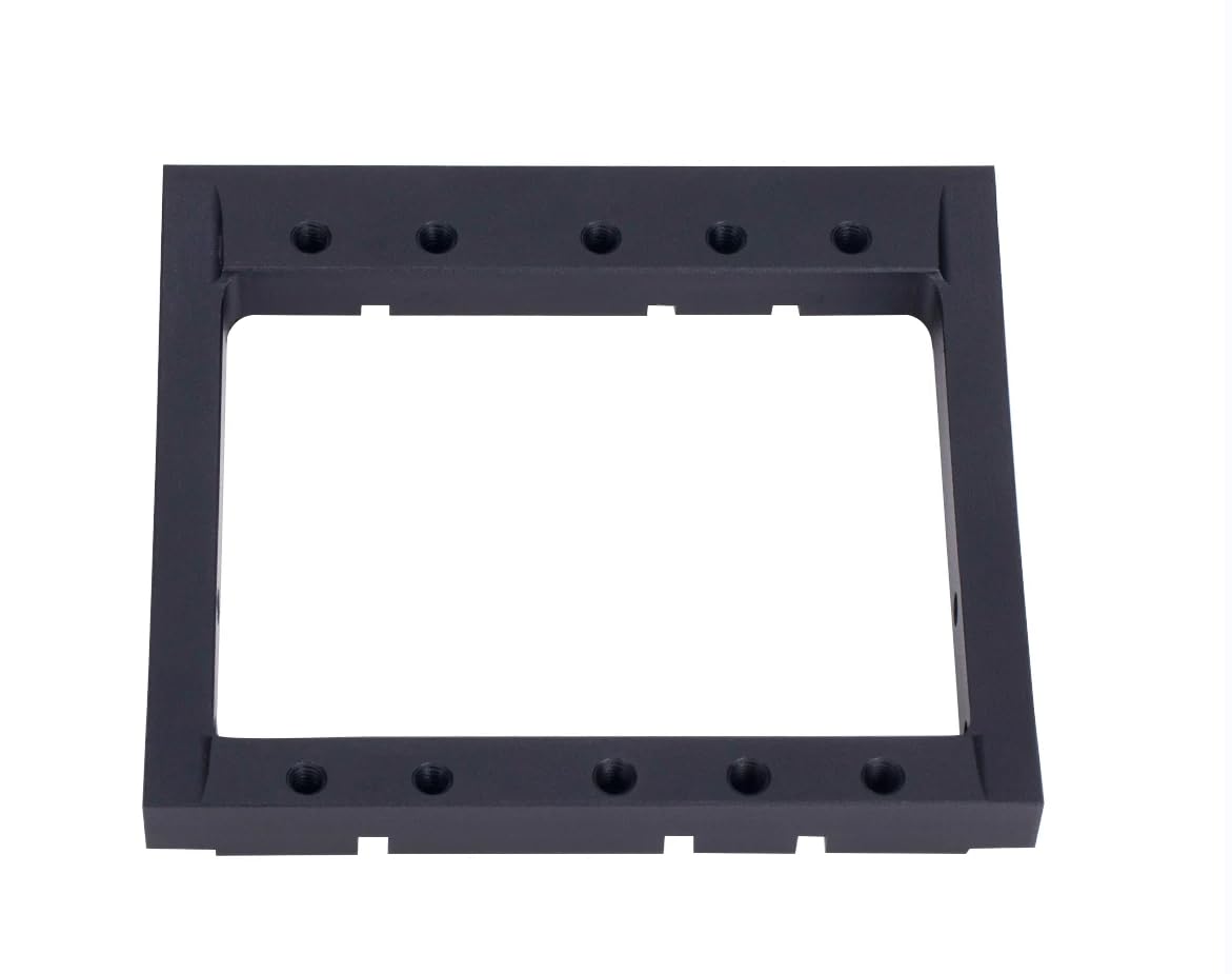 YSKMLOLP 1/10 RC Servo Mount Bracket,LCG Frame Bumper Mounts,Steering,Winch Dual Servo Mounts for 1/10 RC Rigs Crawler Capra SCX10 II Axle Comp TGH Rails LCG Chassis Kit Upgrade Part (Black) - Image 4