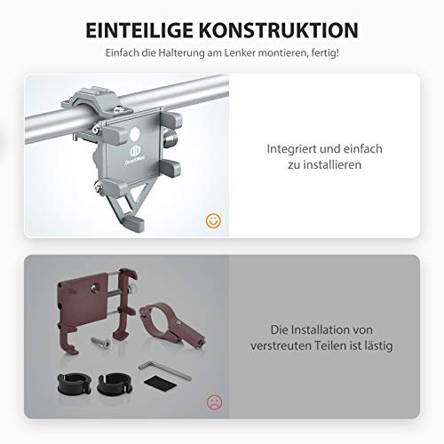DesertWest Telefoonhouder voor fiets, extreem stabiel en valt nooit af, luchtvaart-aluminiumlegering, voor buiten… - Image 8
