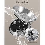 Stainless Steel Cat Bowl 1PC, Non-Slip cat Food Dishes, Metal Pet Food and Water Bowls, Whisker Friendly with Wide and Shallow Design, 6.3'' Wide, 0.7mm Thick Steel, Ideal Pet Dish (1 PC-6.3in) - Image 6