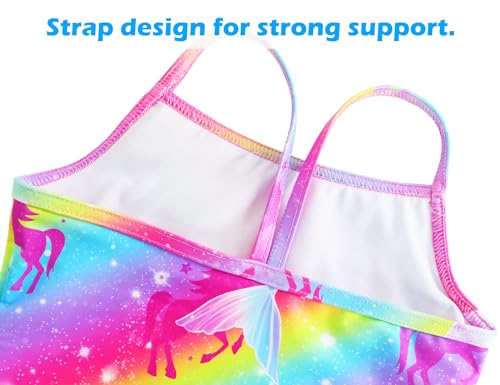 Image of Snowheart Girls Swimsuit One-Piece Bathing Suits Multicolor Kids Sport Summer Beach Swimwear for 2-12 Years Old