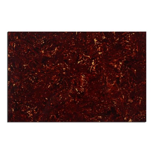 Musiclily 290x430mm Plaque Pickguard Plaque de Protection Matériel pour Guitare électrique Strat Tele ou Basse, 4 plis Tortoise Shell