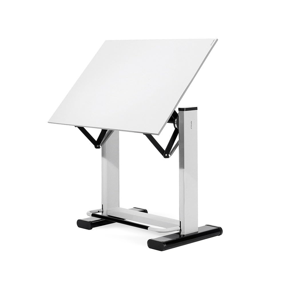 Table à dessin professionnelle avec levier - Réglable - Planche 90x130 cm