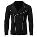 Produktbild Herren Jacke Btruely Herbst Winter Männer Slim Mantel Langarm Zipper Strickjacke Warm Outwear (XXXL, Schwarz)