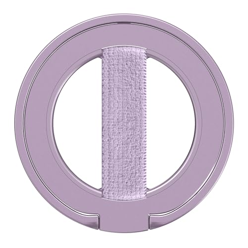 EWA MagOne Ultra for Magsafe Phone Grip Kickstand [Replaceable Elastic Finger Loop], Mag Safe Ring Holder Stand, Two-Sided Magnetic Phone Accessories for iPhone 17,16,15,14,13,12 Pro/Max/Plus-Purple by EWA - Used condition - US$23.39
