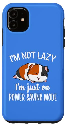 Funny Lazy Power Saving Cute Wheek Guinea Pig Lover �X�}�z�P�[�X iPhone 11 �p