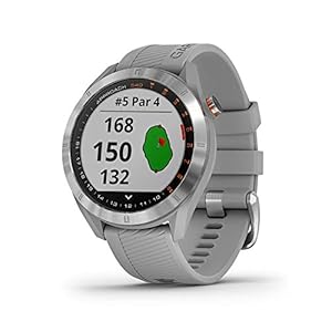 Garmin Approach S40, Stylish GPS Golf Smartwatch, Lightweight With Touchscreen Display, Gray/Stainless Steel