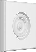 Vista 10 de Ekena Millwork ROSP040X040X075SDG04 Roseta estándar Sedgwick Bullseye con borde redondeado, 4 pulgadas de ancho x 4 pulgadas de alto x 3/4 pulgadas