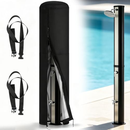 Dtenlur Funda de Ducha Funda Protectora para Ducha Solar 420D, 67×220cm