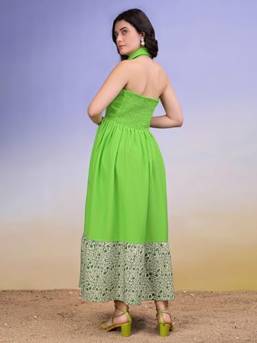 Image of PURVAJA Women's Maxi Cotton Blend Dress (Floe-236-240)