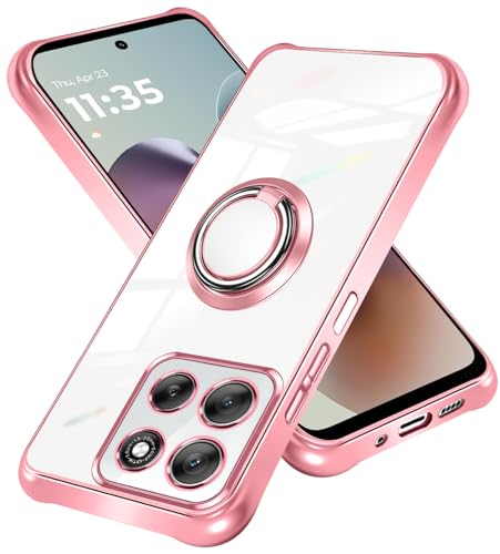 nahailun motorola g66j/g66y 5G �P�[�X �N���A �����O�t�� ���g���[�� g66j�X�}�z�P�[�X �����Y�ی�X�}�z �����h�~ ���ϖh�~ ����~�߁A���菝�h�~ 360°��] �X�^���h�@�\ �ԍڃz���_�[�Ή� �߂������H�Z�p (���[�Y�S