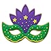 Mighty Gadget Mardi Gras Flame Masquerade Mask Cookie Cutter (Yellow) - 4.1x3.7 Inches, Festive Carnival Baking Tool for Party Treats