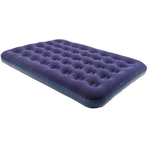 Eurohike Inflatable Double Air Bed, Camping Bed, Blow Up Bed, Air Mattress, Emergency Guest, Sleepovers, Festival Essentials, Camping Equipment, Suitable for Adults & Children, Navy, One Size Cover