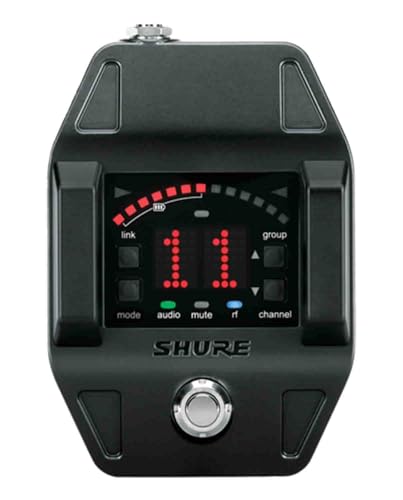 Shure GLXD6 Single Channel Digital Wireless Guitar Pedal Receiver with LINKFREQ Automatic Frequency Management, for use with GLX-D Wireless Systems (Transmitter Sold Separately)
