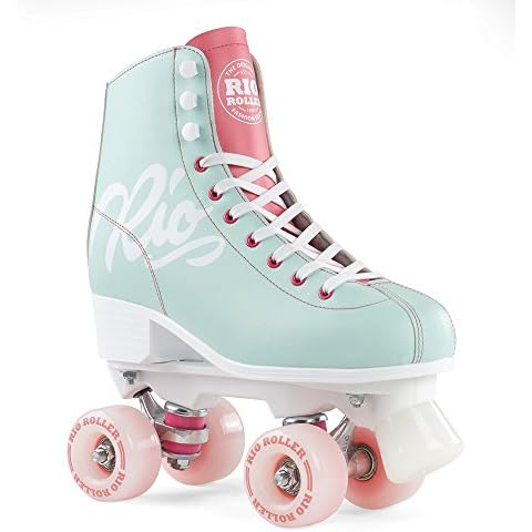 Rio Roller Script Roller Skates for Women - Indoor/Outdoor Quad Skates (Ladies 8) Cover