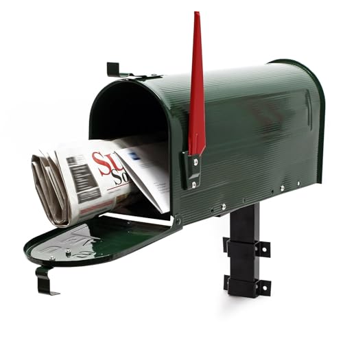 Us Mailbox Boite aux Lettres Design américain Vert Montage au Mur Poste 16_0000336