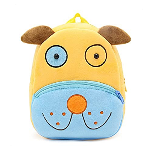 Frantic Kids Soft Cartoon Animal Travelling School Bag Soft Plush Backpacks Boys Girls Baby for 2 to 5 Years Baby/Boys/Girls Nursery, Preschool,Picnic(Sky_LovingSheep)