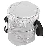 FUNOMOCYA Bolsa Térmica para Almuerzo Portátil Redonda (ø13x18 Cm) Aislamiento Térmico Reforzado, Resistente y Ligera, Adecuado para Trabajo, Escuela y Picnic, 1 Unidad
