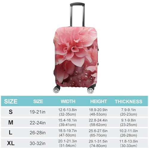 Travel Luggage Cover Washable Suitcase Cover Petals Fashion Suitcase Protector Carry On Luggage Covers Protector Suitcase Fits 19"-32" Luggage2
