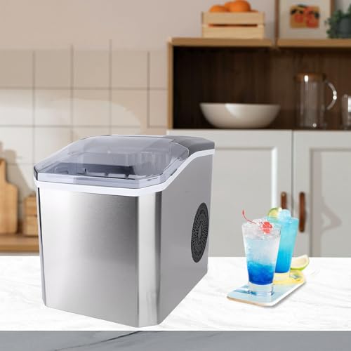 Fabricadora de hielo de mesa Oreilet 8.9x11.6x11.2in miniatura 4
