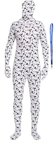 Image of Full Bodysuit Include Zipper Helper Unisex Spandex Stretch Adult Costume Zentai Disappearing Man Body Suit