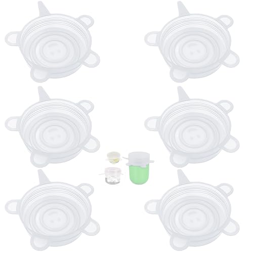 Tapas silicona ajustables cocina perfectas para latas y tarros sin BPA elasticas Ajustables Ecologicas Reutilizables Resistentes Aptas para Lavavajillas