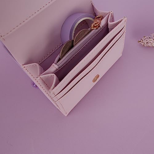 Kuromi Wallet Cute Character Vegan Leather Slim Thin Bifold Lightweight Small Holder with Zipper Coin Credit Cards Bill Organizer for Girls Women4