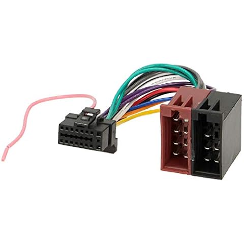 Alpine 16 Pin Car Radio ISO Adapter Cable Black Cover