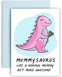 Huxters Dinosaur Sister Birthday Cards Sistersaurus  A5 Happy Birthday Card Sister with Unique Illustration and Cute Sister Message  Sister Card (Sistersaurus)