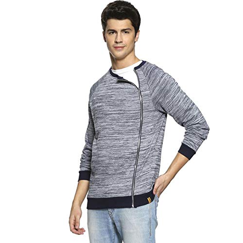 Image of CAHOOT Full Sleeve Self Design Men Jacket(AZU19 HSZ M PLN DNBU AZ XL)