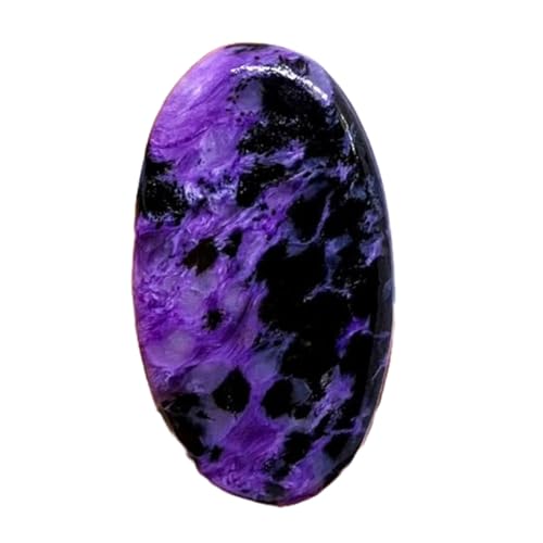 Charoite naturelle cabochon 36x20mm pour création de bijoux DIY