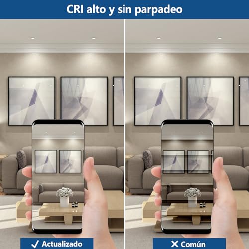 Foco LED empotrable HiBay para techos con poco espacio y zonas de alta humedad IP44 4