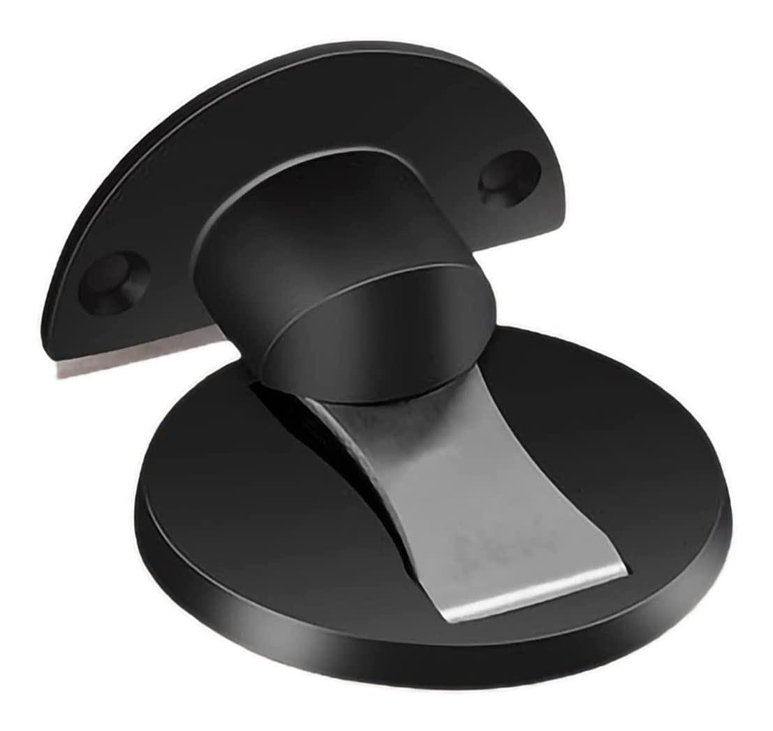 Nvsfzgiyg Nero Door Stopper Stop,Magnetic Catch Doorstop Heavy Duty Brushed Finish With Screw Mount 304 Stainless Steel(Nero)