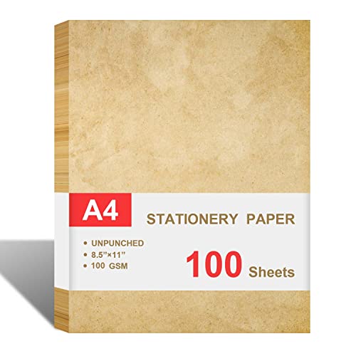 Stationary Paper for Writing Letters - Vintage Antique Letterhead Paper, Letter Size Stationery...