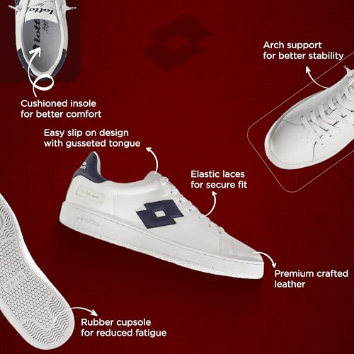 Image of Lotto Men Autograph OG Slip On Leather Sneakers