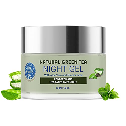 The Moms Co. Natural Green Tea Night Gel l Light Weight l Hydrating l