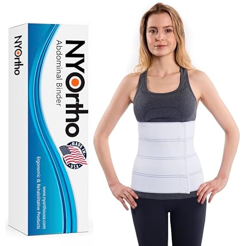NYOrtho Abdominal Binder Lower Waist Support Belt - Compression Wrap for Men and Women MADE IN USA